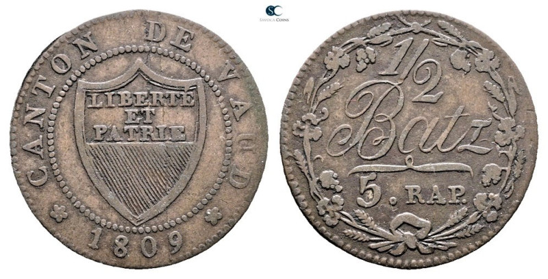 Switzerland. Canton Vaud AD 1809. 
Halbbatzen BI

23 mm, 11,69 g



Very ...