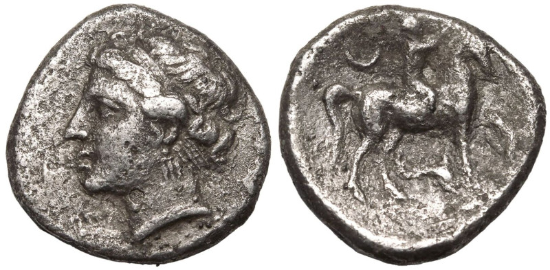 MAGNA GRAECIA. CALABRIA, TARENTUM. 
Silver Nomos, circa 281-228 BC. 
Campano-T...