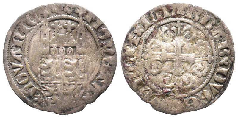 Belgien Brabant, Johanna und Wenzel 1355-1383, Nouvelle Tourelle o. J. (1380) 1,...