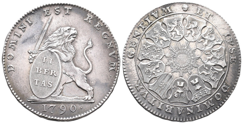 Belgien, Belgischer Aufstand 1789-1790, Lion d'Argent 1790, Brüssel. 32,71 g. Da...