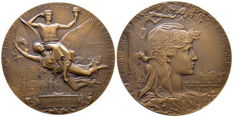Frankreich, Bronzemedaille 1900, von J. C. Chaplain, Preismedaille der Weltausst...