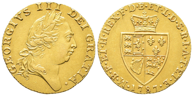 Großbritannien, George III. 1760-1820, Guinea 1787, London. 8,37 g. Fb. 356; Sea...