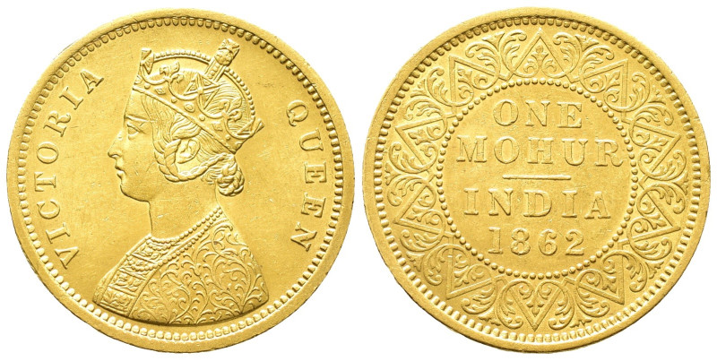 Großbritannien / Indien, Victoria 1837-1891, Mohur 1862, Kalkutta. 11,67 g. Fb. ...