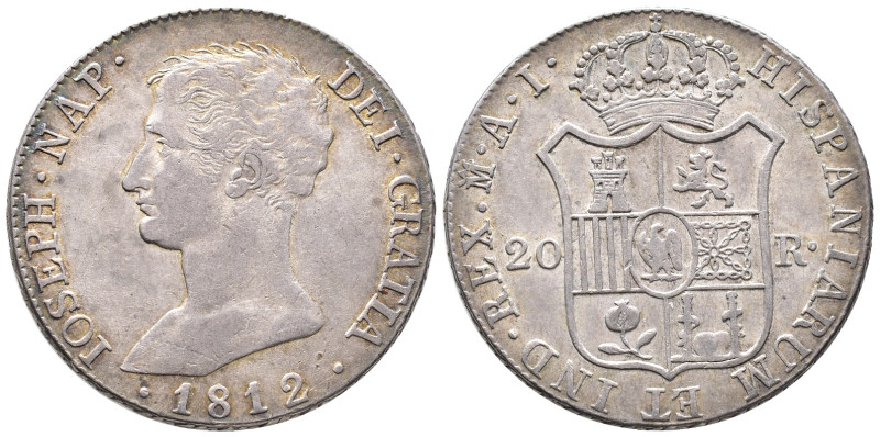Spanien, José Napoleón 1808-1814, M-AI, Madrid. 26.64 g. Dav. 308. Attraktives E...
