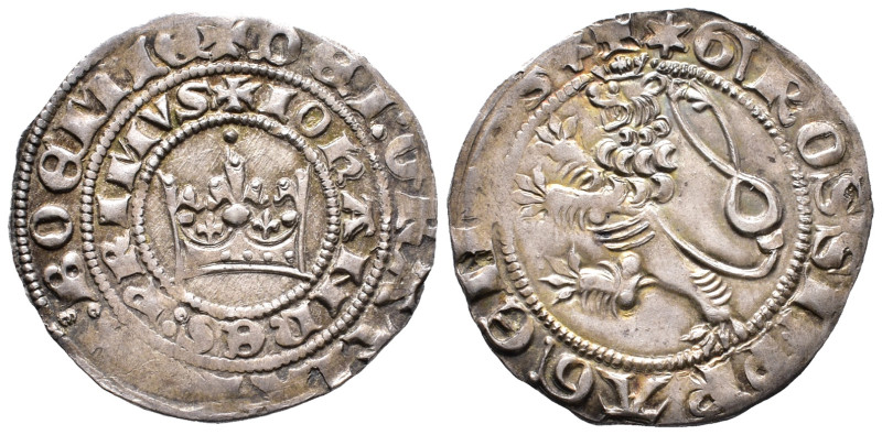 Tschechien Böhmen, Johann von Luxemburg 1310-1346, Prager Groschen. 3,85 g. Cast...
