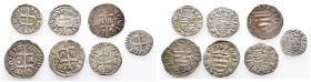 Ungarn, Sigismund von Luxemburg 1387-1427, kl. Konvolut von Denaren. 7 Stück. Sehr schön