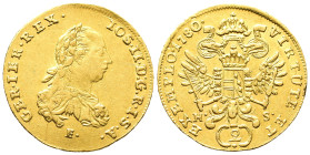 Ungarn, Josef II. 1765-1790, Doppeldukat 1780, Karlsburg, für Siebenbürgen. 6,98 g. Fb. 191. Kl. Kratzer, min. Prüfspur am Rand, sehr schön-vorzüglich...