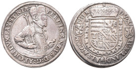 Römisch Deutsches Reich, Ferdinand 1564-1595, Reichstaler o. J. (1584/1602), Ensisheim. 28,00 g. Dav. 8089. Hübsche Patina, sehr schön