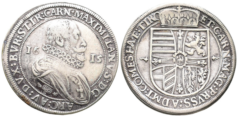 Römisch Deutsches Reich, Maximilian 1612-1618, Reichstaler 1615, Hall. 28,07 g. ...