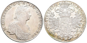 Römisch Deutsches Reich, Maria Theresia 1740-1780, Konv.-Taler 1753, Hall. 27,95 g. Dav. 1120. Vorzüglich/Vorzüglich-Stempelglanz