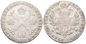 Römisch Deutsches Reich, Maria Theresia 1740-1780, Kronentaler 1766, Brüssel. 29,30 g. Dav. 1282. Sehr schön