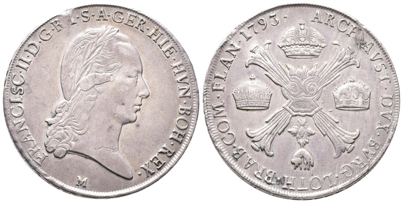 Römisch Deutsches Reich, Franz II. 1792-1804, Kronentaler 1793 M, Mailand. 29,44...