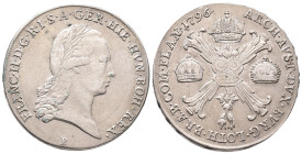 Römisch Deutsches Reich, Franz II. 1792-1804, Kronentaler 1796 B, Kremnitz. 29,47 g. Dav. 1180. Sehr schön-vorzüglich