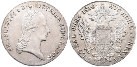Römisch Deutsches Reich / Österreich, Franz I. 1804-1835, Konv.-Taler 1810, Wien. 28,08 g. Dav. 5. Leicht justiert, sehr schön-vorzüglich