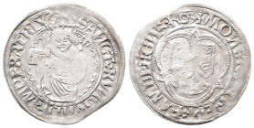 Bamberg, Georg II. von Ebneth 1503-1505, 1/2 Schilling 1503. 1,22 g. Kl. Schrötlingsfehler, sehr schön