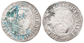 Bamberg, Georg II. von Ebneth 1503-1505, 1/2 Schilling 1503. 1,26 g. Belag, fast sehr schön