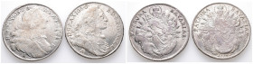 Bayern, Maximilian III. Joseph 1745-1777, Madonnentaler 1765 und 1774. 2 Stück. Dav. 1954. Broschierspuren (1x), Felder geglättet, sehr schön