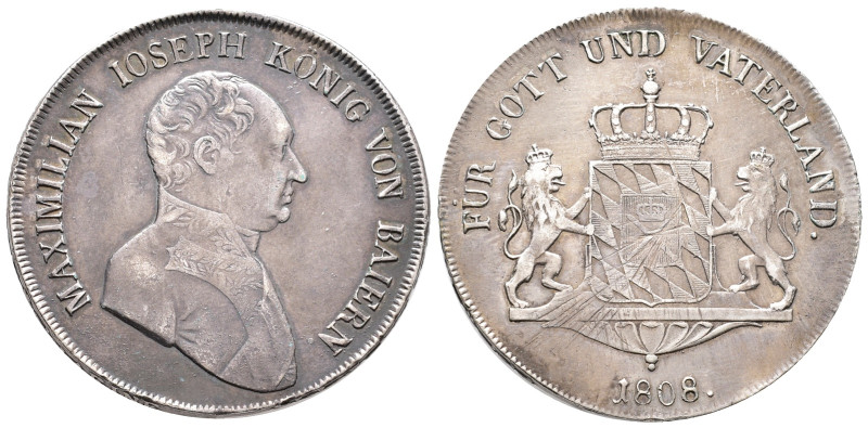 Bayern, Maximilian I. Joseph 1806-1825, Konv.-Taler 1808. 27,89 g. AKS 48; Dav. ...