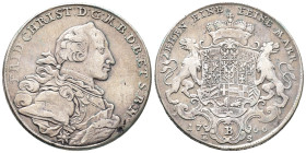 Brandenburg Bayreuth, Friedrich Christian 1763-1769, Konv.-Taler 1766, Bayreuth. 27,72 g. Dav. 2042. Sehr schön