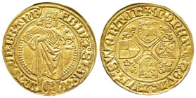 Brandenburg Franken, Friedrich und Sigismund 1486-1495, Goldgulden o. J., Schwabach. 3,24 g. Fb. 305. Sehr schön-vorzüglich