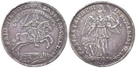Brandenburg Preussen, Friedrich Wilhelm 1640-1688, Reichstaler 1675, Berlin, auf den Sieg bei Fehrbellin. 27,67 g. Dav. 6201. Von großer Seltenheit. H...