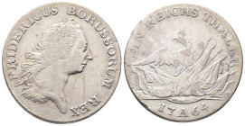 Brandenburg Preussen, Friedrich II. 1740-1786, Reichstaler 1764 A, Berlin. 21,44 g. Dav. 2586; Olding 69 d. Kratzer, kl. Randfehler, sehr schön