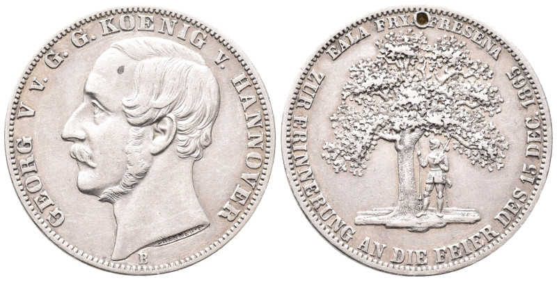 Braunschweig Calenberg Hannover, Georg V. 1851-1866 Vereinstaler 1865 B. Upstals...