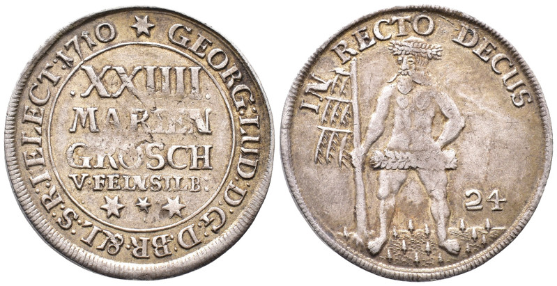 Braunschweig Wolfenbüttel, Anton Ulrich 1704-1714, 24 Mariengroschen 1710, Zelle...