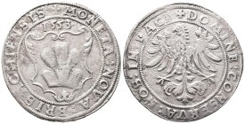 Breisach, Stadt, Taler 1553. 26,92 g. Dav. 8971. Fundexemplar. Korrodiert, Felder bearbeitet, sehr schön