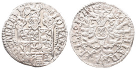 Bremen Erzbistum, Johann Friedrich 1596-1634, Doppelschilling (1/16 Taler) 1616, Bremervörde. 2,78 g. Lange 498. Prachtexemplar. Fast Stempelglanz