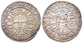 Frankfurt Reichsmünzstätte, Karl IV. von Luxemburg 1346-1378, Turnose o. J. (1346-1355). 3,00 g. Weiller 250. Hübsche Patina, winz. Randfehler, sehr s...