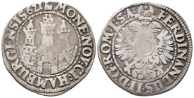 Hamburg, Stadt, 1/2 Reichstaler (16 Schilling) 1621, mit Titel Ferdinands II. 13,80 g. Gaed. 560. Fast sehr schön