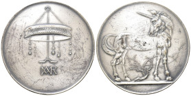 München, Stadt, Silbermedaille von M. Dasio. Viginitas. 47 mm; 28,76 g. Kl. Kratzer, sehr schön-vorzüglich