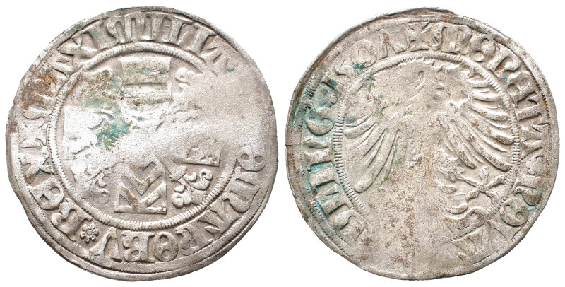 Nördlingen, Eberhard IV. 1503-1535, Schilling 1507. 2,38 g. Schulten 2413. Sehr ...