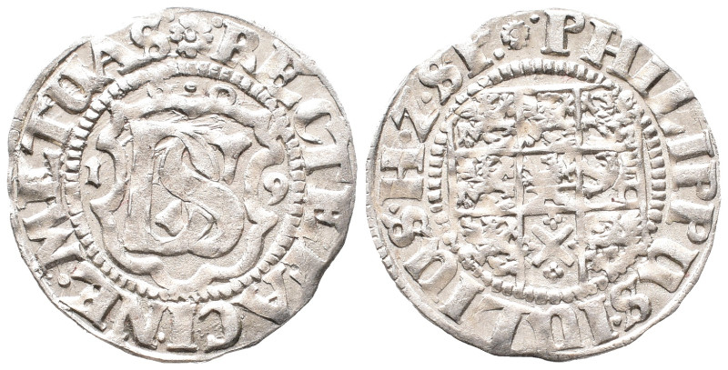 Pommern Wolgast, Philipp Julius 1592-1625, Doppelschilling 1609, Franzburg. 2,34...