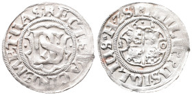 Pommern Wolgast, Philipp Julius 1592-1625, Doppelschilling 1610, Franzburg. 3,13 g. Olding 130. Prachtexemplar. Randfehler, fast Stempelglanz