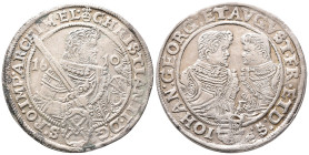Sachsen, Christian II., Johann Georg I. und August 1591-1611, Reichstaler 1610, Dresden. 28,95 g. Dav. 7566; Schnee 767. Sehr schön