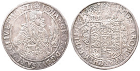 Sachsen, Johann Georg I. 1615-1656, Reichstaler 1635, Dresden. 28,93 g. Dav. 7601; Schnee 870. Sehr selten. Hübsche Patina, sehr schön-vorzüglich Der ...
