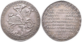 Sachsen, Johann Georg II. 1656-1680, Taler im Reichstalerfuß 1671, Dresden, auf die Verleihung des Hosenbandordens und auf das St. Georgs-Ordensfest. ...