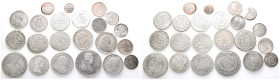 Sachsen, kl. Konvolut von Silberkleinmünzen verschiedener Regenten. Vom Pfennig bis zum 1/3 Taler. 22 Stück. Sehr schön-vorzüglich