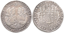 Sachsen Altenburg, Johann Philipp, Friedrich, Johann Wilhelm und Friedrich Wilhelm II. 1603-1625, Reichstaler 1613, Saalfeld. 28,83 g. Dav. 7365; Schn...