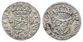 Schleswig Holstein Gottorp, Karl Friedrich 1702-1739, Schilling 1712, Tönning. 1,04 g. Lange 470. Sehr schön