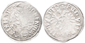 Wismar, Stadt, Doppelschilling 1606. 2,50 g. Kunzel 133 var. Sehr seltener Jahrgang. Prägeschwäche, sehr schön