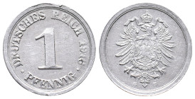 Weltkrieg und Inflation, 1 Pfennig 1916 G. J. 300. Randfehler, vorzüglich