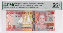 Cayman Islands, 100 Dollars, 2010, UNC, p43a