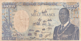 Central African Republic, 1.000 Francs, 1986, VF, p16