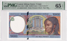 Central African States, 10.000 Francs, 2000, UNC, p105Cf