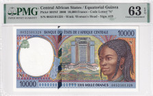 Central African States, 10.000 Francs, 2000, UNC, p505Nf