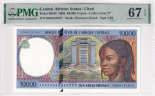 Central African States, 10.000 Francs, 2000, UNC, p605Pf