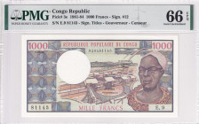 Congo Republic, 1.000 Francs, 1981/1984, UNC, p3e